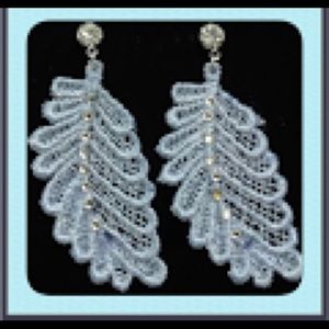 CLEARANCE Crystal Lace Earrings
