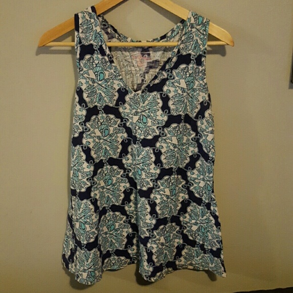 Lilly Pullitzer "Hey Sailor!" print tank top