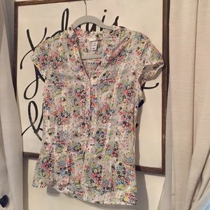 H&M Short sleeve button up blouse