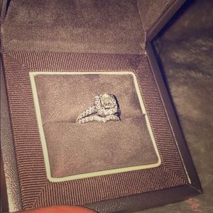 Neil lane engagement ring and wedding band.