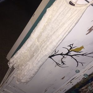 Cream lace dress, comes with belt