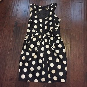 Black and white polka dot dress