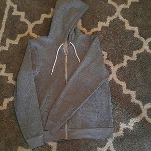 American apparel unisex grey hoodie