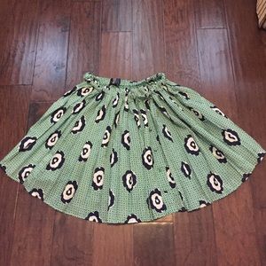 Blue and green mini dress