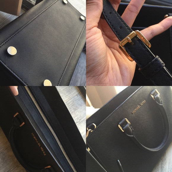 Michael Kors Large Black Selma Satchel - Picture 3 of 4