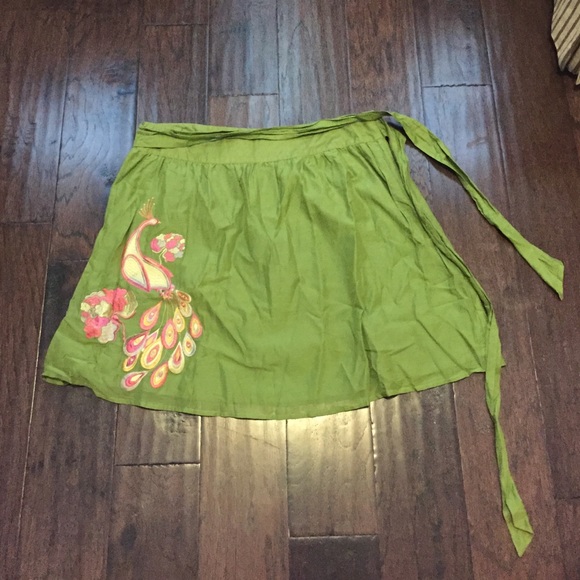 Green skirt