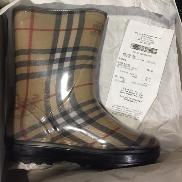 Kids Burberry Boots Size US 1