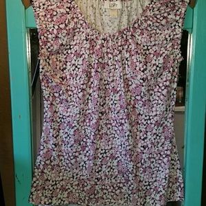 Ann Taylor Loft  sleeveless cap sleeve blouse