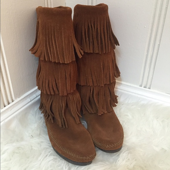 Minnetonka Fringe Boots