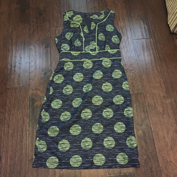 Blue and green dress
