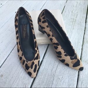 🌟Sale🌟 Calf Hair Leopard Print Pumps