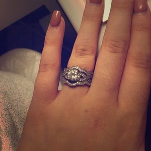 CZ bridal set