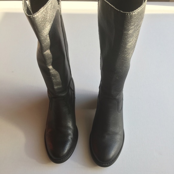 Black Leather Boots size 6