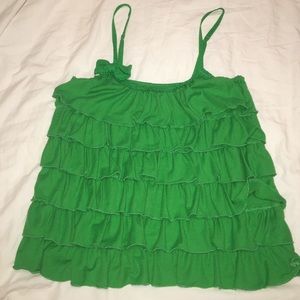 Abercrombie & Fitch Ruffle Tank