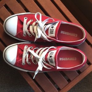 Red Converse Tennis Shoes