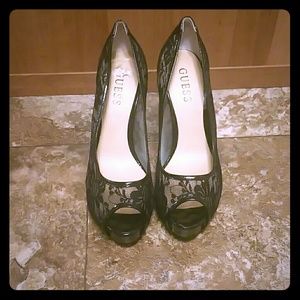 Guess Peep Toe Heels