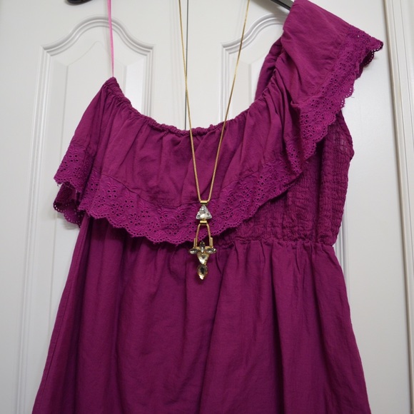 Eyelet Fuchsia Summer Dress