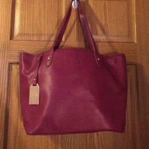 Authentic leather Lauren Ralph Lauren tote