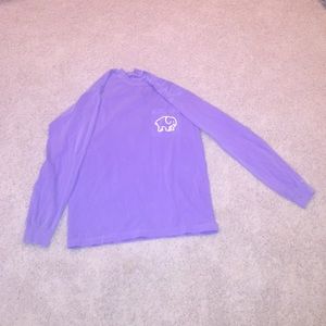 Lavender ivory Ella long-sleeve shirt