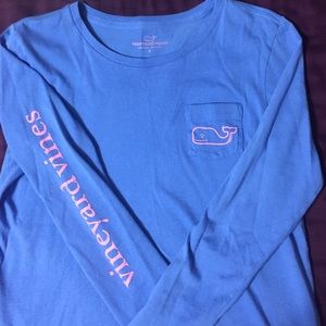 Logo long sleeve pocket tee