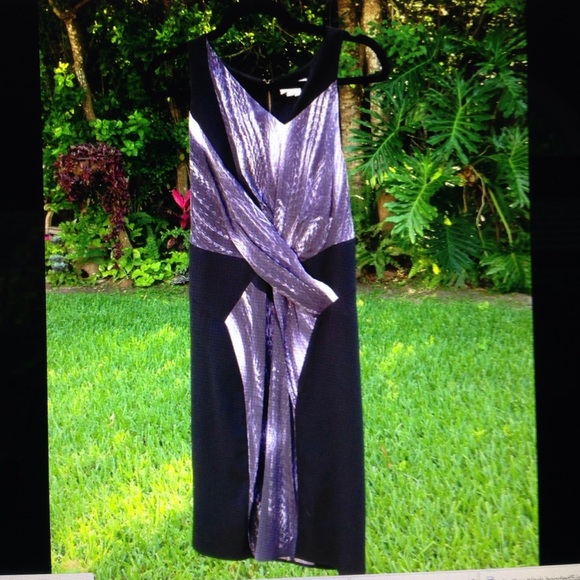 Helmut Lang black grey silk dress size 2 - Picture 2 of 4