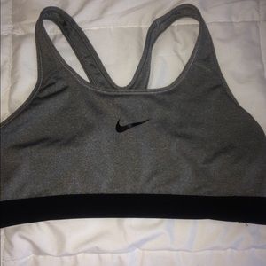 Grey & black Nike sports Bra