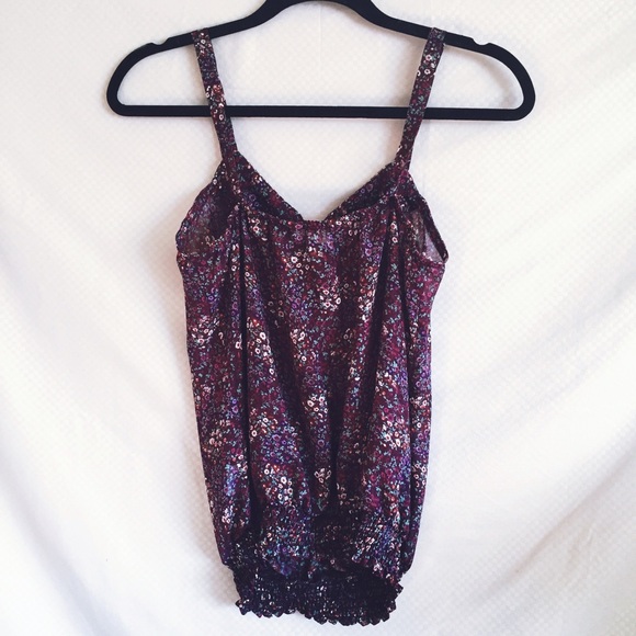 Purple Floral Top - Picture 4 of 4