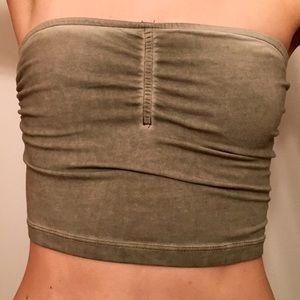 Garage Army Green Longline Bandeau