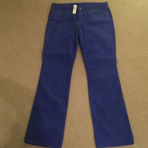 J.Crew NWT blue corduroy pants