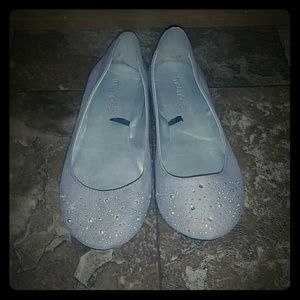 Purple Rhinestone Flats