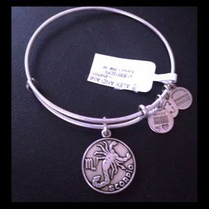 New ALEX AND ANI Scorpio Bangle Charm Bracelet