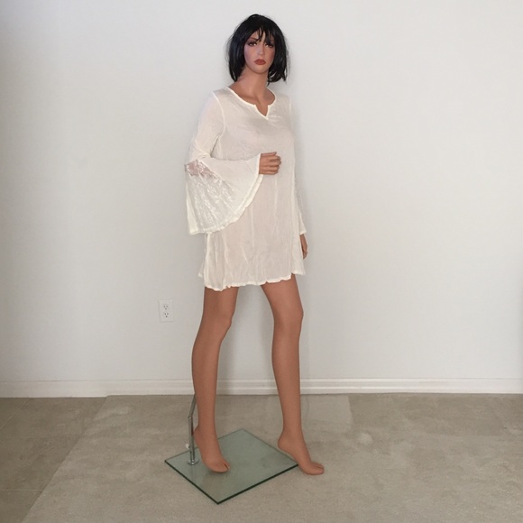 Bohemian Bell Sleeve Mini Dress - Picture 2 of 4