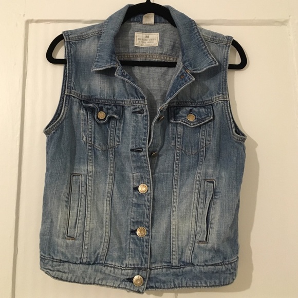 J. Crew Denim Vest size medium