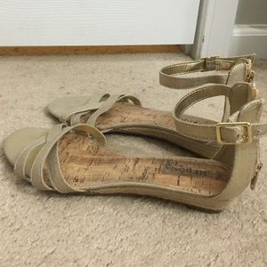 Gold sandals