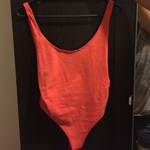 Coral bodysuit