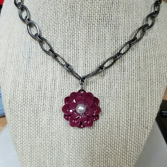 Rustic wildflower necklace