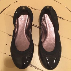 Brand new never worn black sequence coach flats