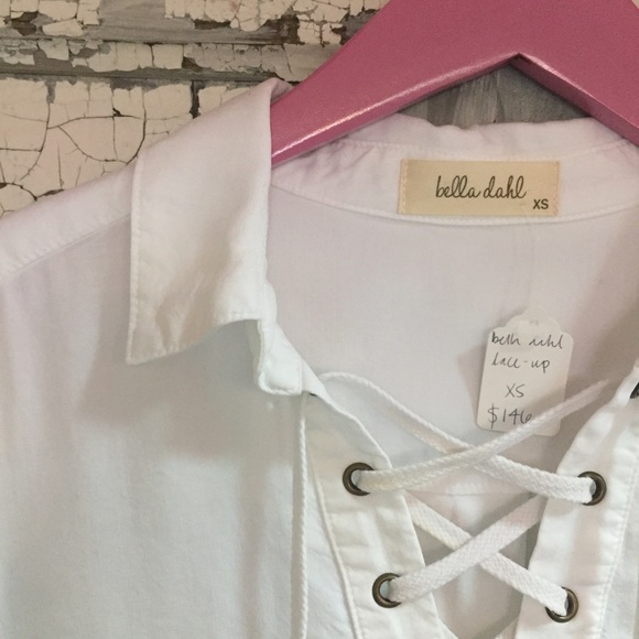 Bella Dahl Lace-up Top - Picture 2 of 3