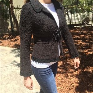 Small Nanette Lepore Brown & Black boucle jacket