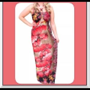 CLEARANCE Red Flower Dress