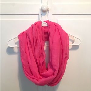 Pink circle scarf