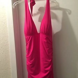 Kenneth Cole Halter Swim Dress