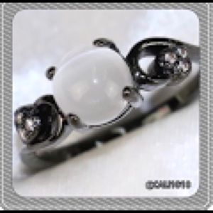 CLEARANCE White Opal Cocktail Ring