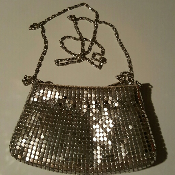 Small silver cutch bag