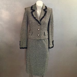Vintage St. John Couture Tweed Skirt Suit