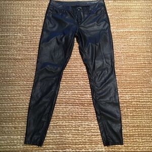 Black Faux Leather Pants