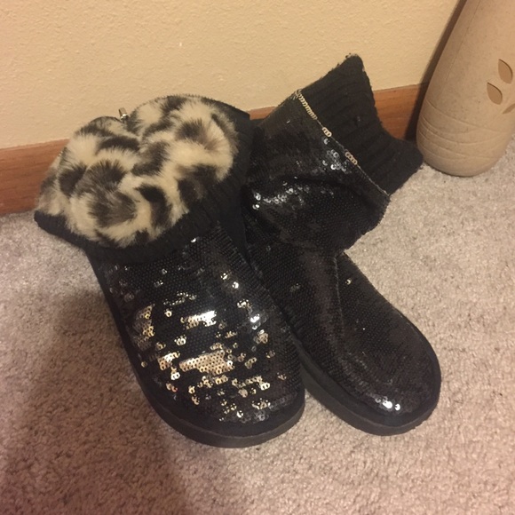 PINK! Sequin boots