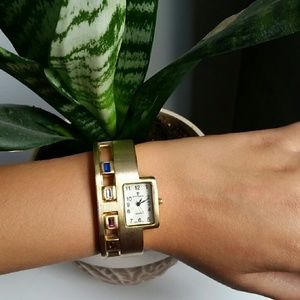 Gold Bangle Watch