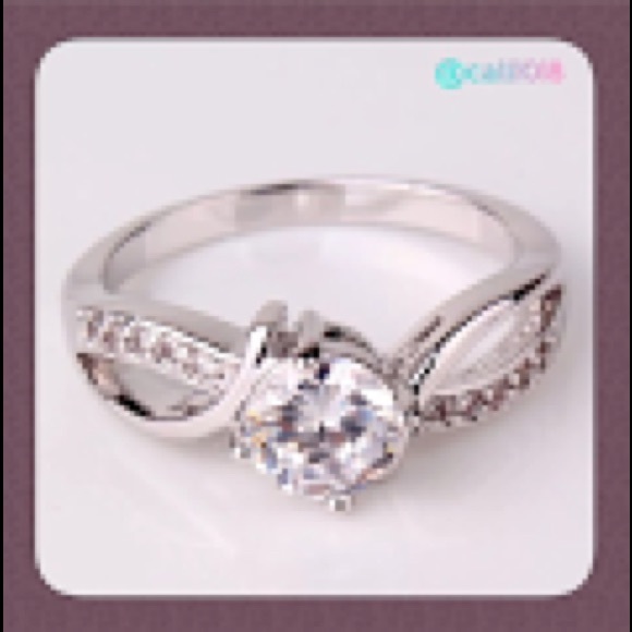 CLEARANCE White Swarovski Crystal Ring