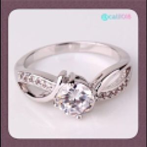 CLEARANCE White Swarovski Crystal Ring